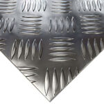 Lamiera mandorlata in alluminio 1050 H111 5x750x1000 mm