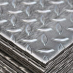 Lamiera bugnata zincata, in ferro in S235JR 2,5x1000x1500 mm