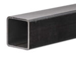 Tubo quadro grezzo nero 70x70x3 mm in S235