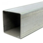 Tubo quadro saldato zincato 100x100x2 mm, Sendzimir