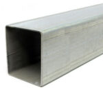Tubo quadro saldato zincato 80x80x2 mm in qualità Sendzimir