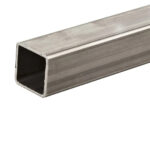 Tubo quadro saldato 25x25x1,5 mm in acciaio inox Aisi 304