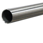Tubo tondo satinato 33,7x2 mm in acciaio inox aisi 304
