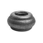 Borchia in ferro, tonda con foro tondo 14,5 mm