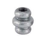 Borchia in ferro, tonda con foro tondo 12,5 mm