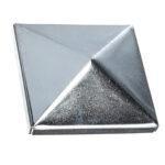Copripilastro per tubo quadro 50x50 mm zincato
