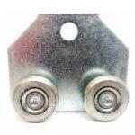 Carrello fisso 4 cuscinetti con piastra monorotaia piccola