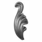 Foglia in ferro stampato 90x30x3 mm DX