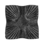 Piastra in ferro battuto 93x93 mm cieca