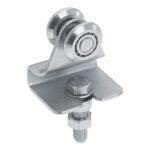 Carrello fisso 2 ruote con piastra, monorotaia piccola