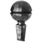 Pomolo in ferro forgiato a caldo dim. 130x70 mm