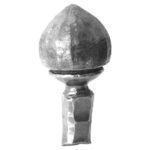 Pomolo in ferro forgiato a caldo dim. 140x75 mm