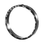 Cerchio in ferro piatto spigolato 14x6 mm, diametro 120 mm