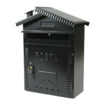 Cassetta postale rustica a casetta in ferro battuto