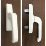 Maniglia Cremonese in alluminio per infissi, colore bianco puro ral 9010