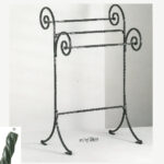 Portasciugamani alto in ferro battuto - Expertus