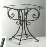 Tavolino quadrato in ferro battuto - Classicus