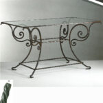 Tavolo rettangolare in ferro battuto - Planus