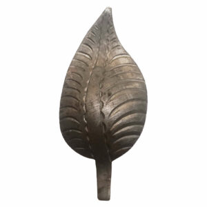 Foglia in ferro stampata 50x110x4 mm