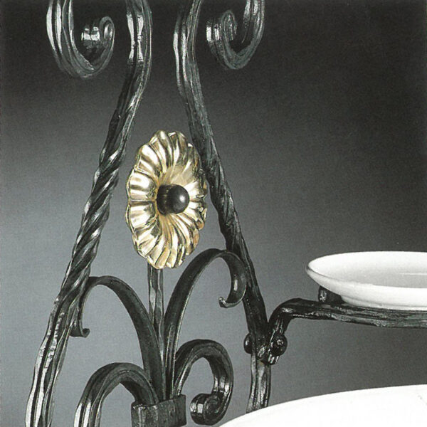 Specchiera toiletta in ferro batutto decorato - Opera - immagine 2
