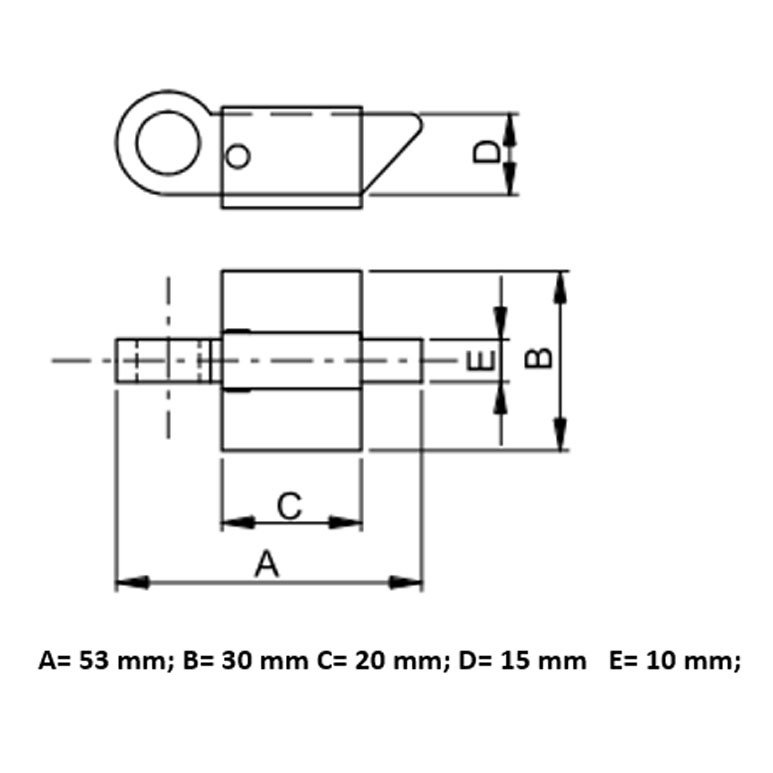Cricchietto per finestra a vasistas in ferro grezzo a saldare senza incontro 2 Cricchietto per finestra a vasistas in acciaio (ferro grezzo) a saldare senza incontro Cricchietto per finestra a vasistas in ferro grezzo a saldare senza incontro - immagine 2