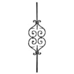 Pannello decorativo in ferro battuto 1000x240 mm