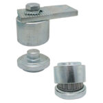 Cardine regolabile con piastra girevole e cuscinetto