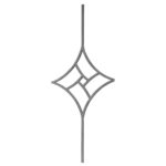 Pannello decorativo in ferro battuto 1000x395 mm