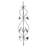 Pannello decorativo in ferro battuto 900x235 mm