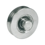 Ruota con perno passante a gola V con singolo cuscinetto 200x25 mm