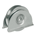 Ruota con supporto a gola V con singolo cuscinetto 60x16 mm