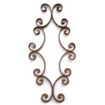 Pannello decorativo in ferro battuto 540x250 mm