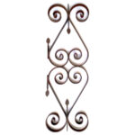 Pannello decorativo in ferro battuto 720x240 mm